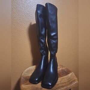 Sleek Black Over the Knee Boots